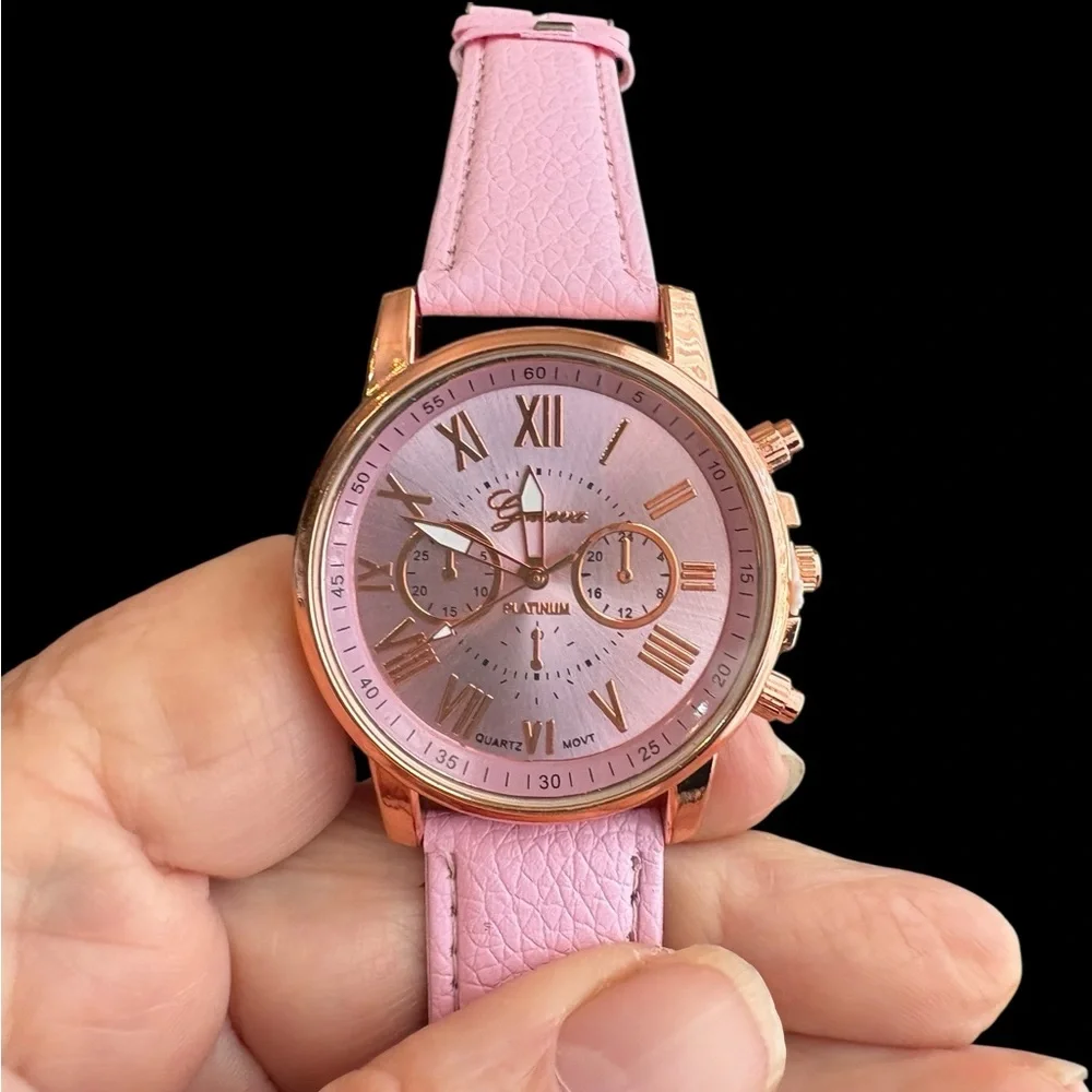 Pink‎ and Gold Fashion Watch